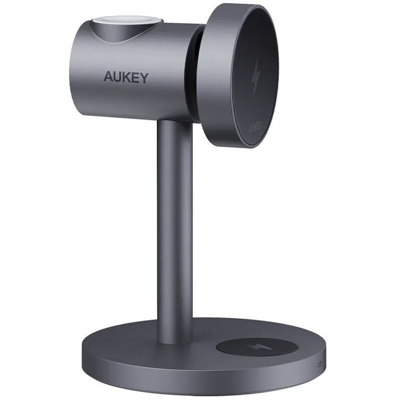 Aukey Magfusion 3-In-1 G Magnetic Wireless Charger 15W For Samsung Watch - Grey Aukey Magfusion 3-In-1 G Magnetic Wireless Charger 15W For Samsung Watch - Grey