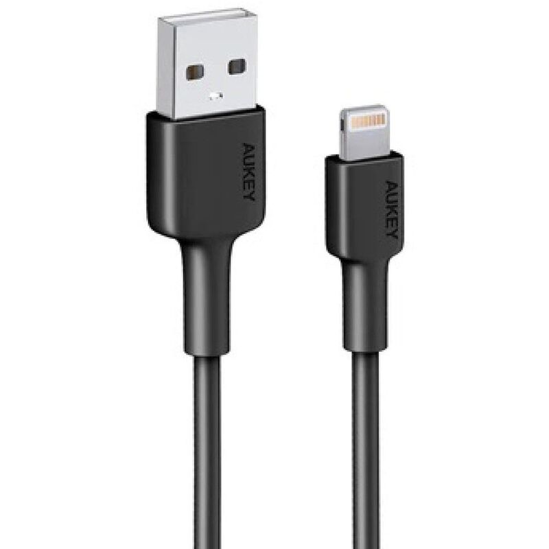 Aukey Nylon Braided USB-A To Lightning Cable (0.9m) Black Aukey Nylon Braided USB-A To Lightning Cable (0.9m) Black