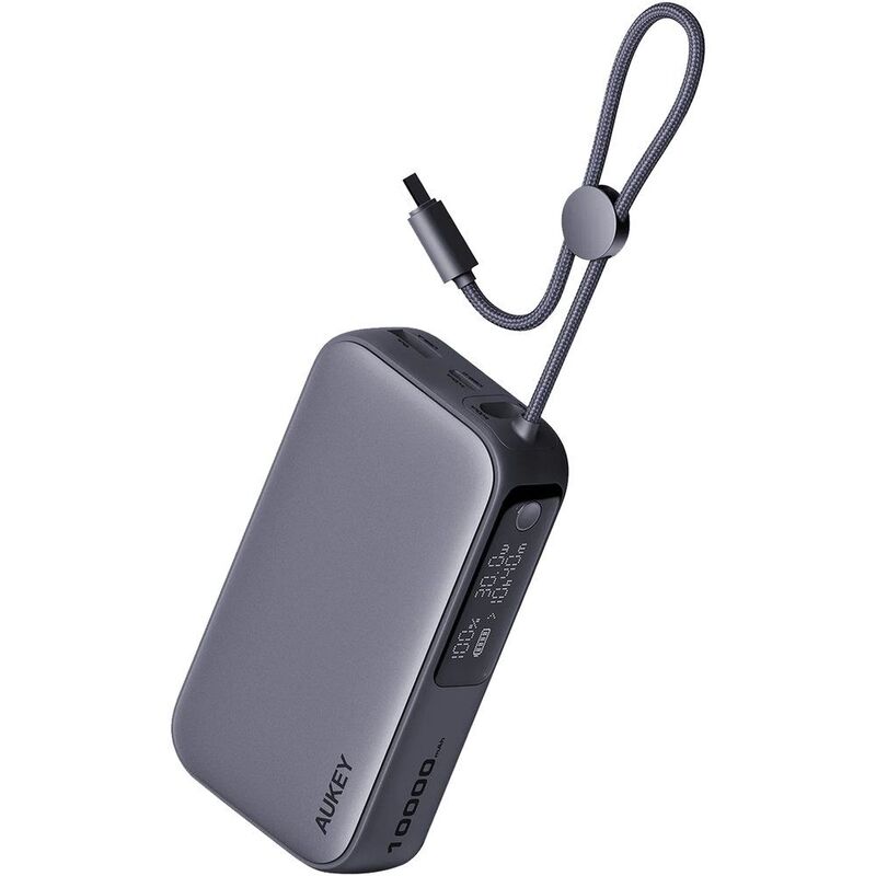 Aukey 10000mAh Pd Charging 30W Power Bank - Grey Aukey 10000mAh Pd Charging 30W Power Bank - Grey