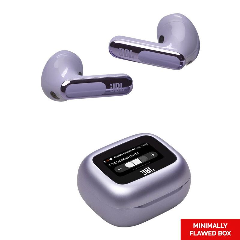 JBL Live Flex 3 True Wireless Noise Cancelling Earbuds - Purple (Minimally Flawed Box)