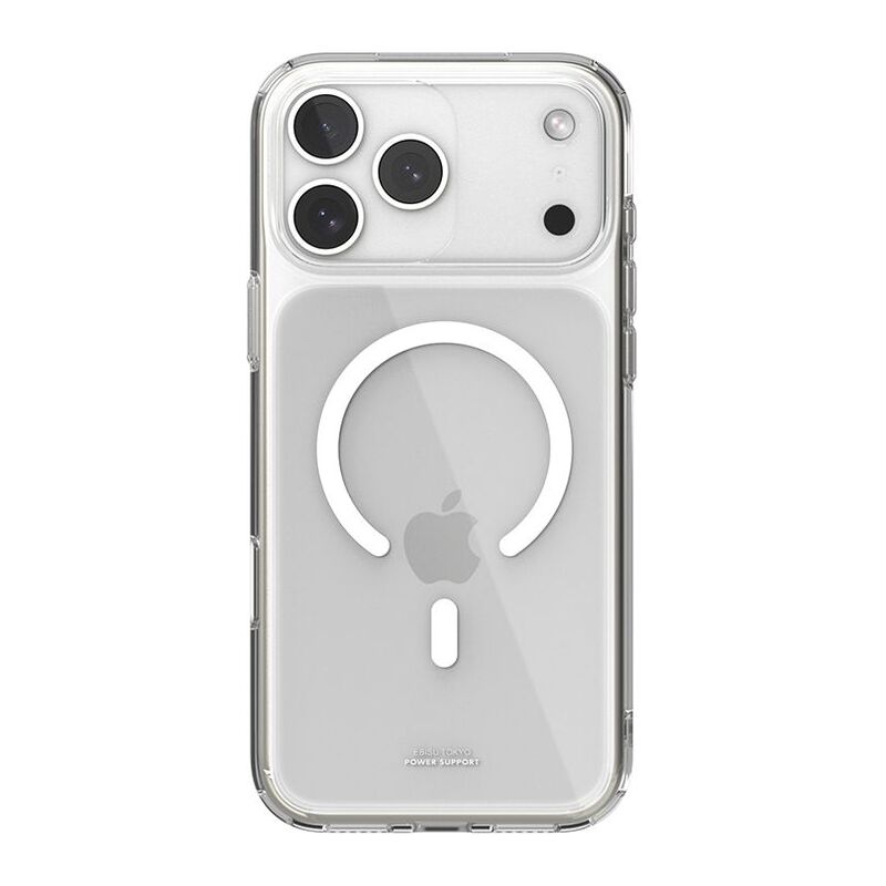 Power Support iPhone 17 Pro Max Clear Air Jacket Mag Case Hybrid With Camera Button