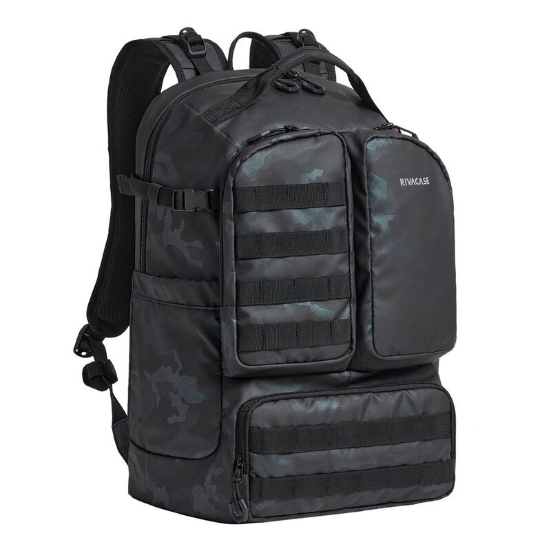 Rivacase 7663 Sherwood-Eco 32L Rucksack Backpack With 17.3-Inch Laptop Compartment- Navy Camo Rivacase 7663 Sherwood-Eco 32L Rucksack Backpack With 17.3-Inch Laptop Compartment- Navy Camo