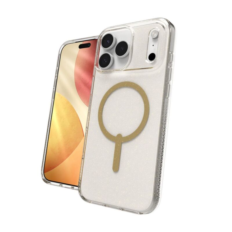 ZAGG Cases Milan Snap For Apple iPhone 17 Pro Max - Glitter Gold