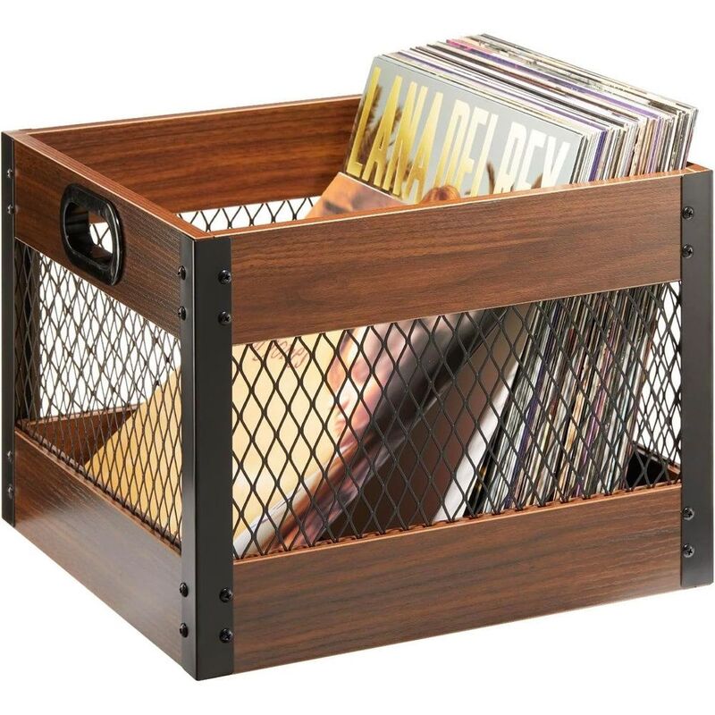 Echo Audio Record Storage Crate - Espresso Echo Audio Record Storage Crate - Espresso