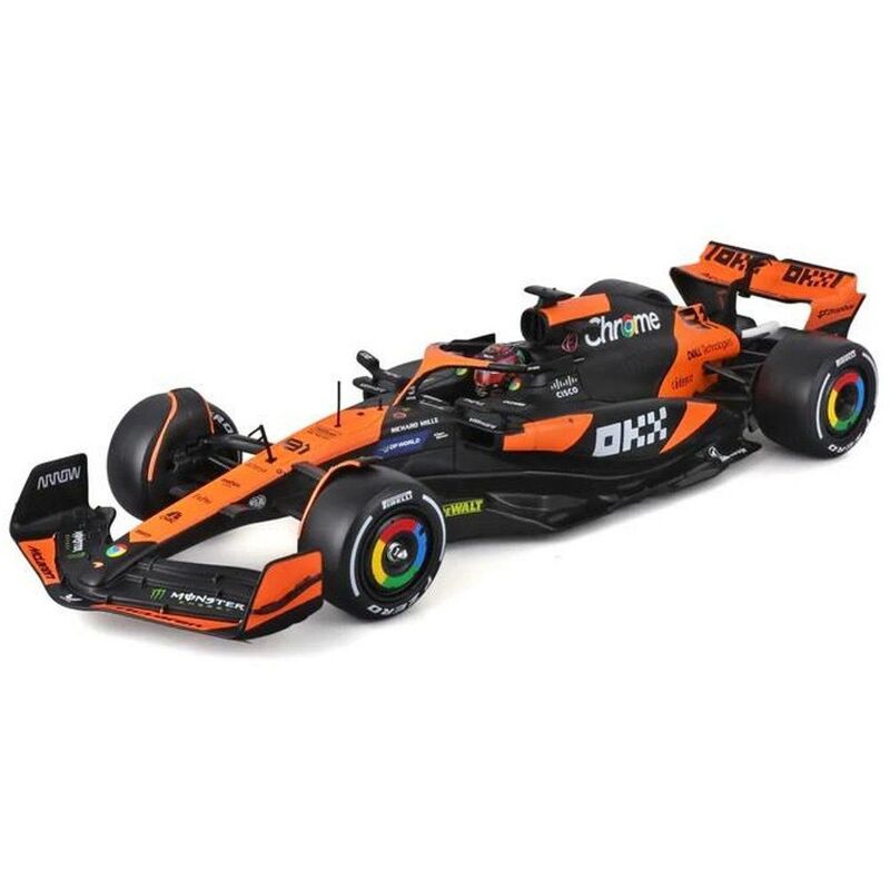 Bburago Formula 1 Mclaren Team Mcl38 1.24 Scale Model Kit With Helmet Die-Cast Car Bburago Formula 1 Mclaren Team Mcl38 1.24 Scale Model Kit With Helmet Die-Cast Car