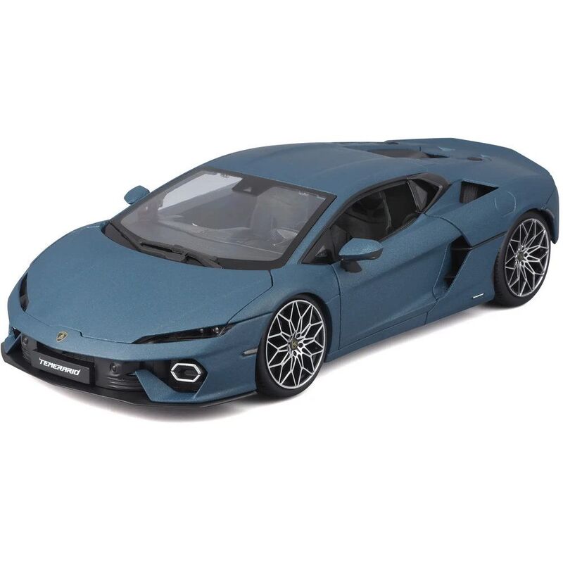 Bburago Lamborghini Temerario 1.18 Scale Die-Cast Car - Blue Bburago Lamborghini Temerario 1.18 Scale Die-Cast Car - Blue