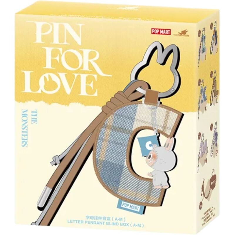 Labubu Pin For Love Letter Pendant A-M (Assortment - Includes 1) Labubu Pin For Love Letter Pendant A-M (Assortment - Includes 1)