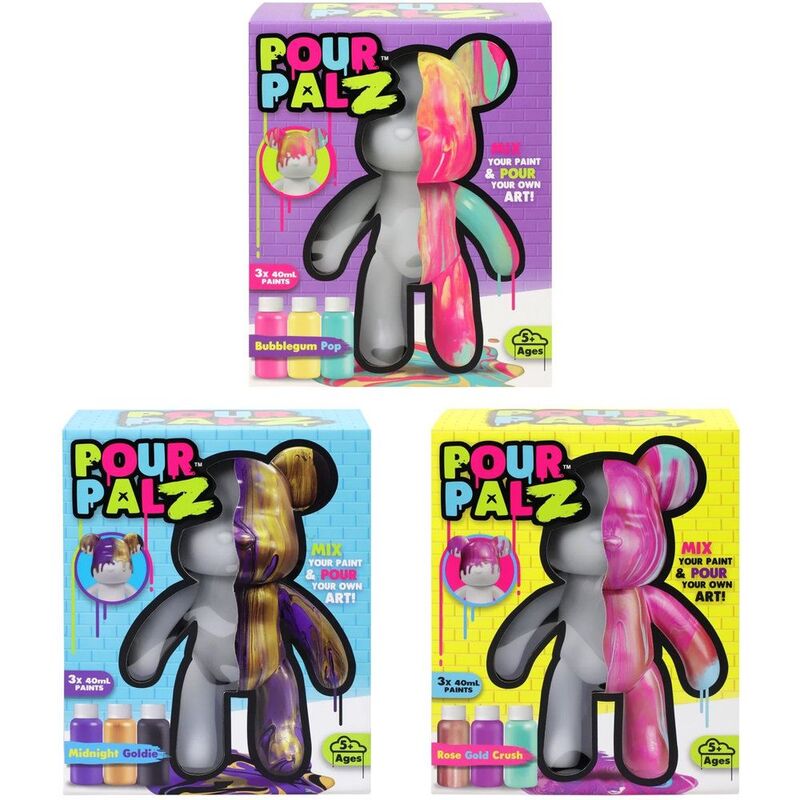 Pour Palz Paint Bear W2 40Ml - (Assorted - Includes 1) Pour Palz Paint Bear W2 40Ml - (Assorted - Includes 1)