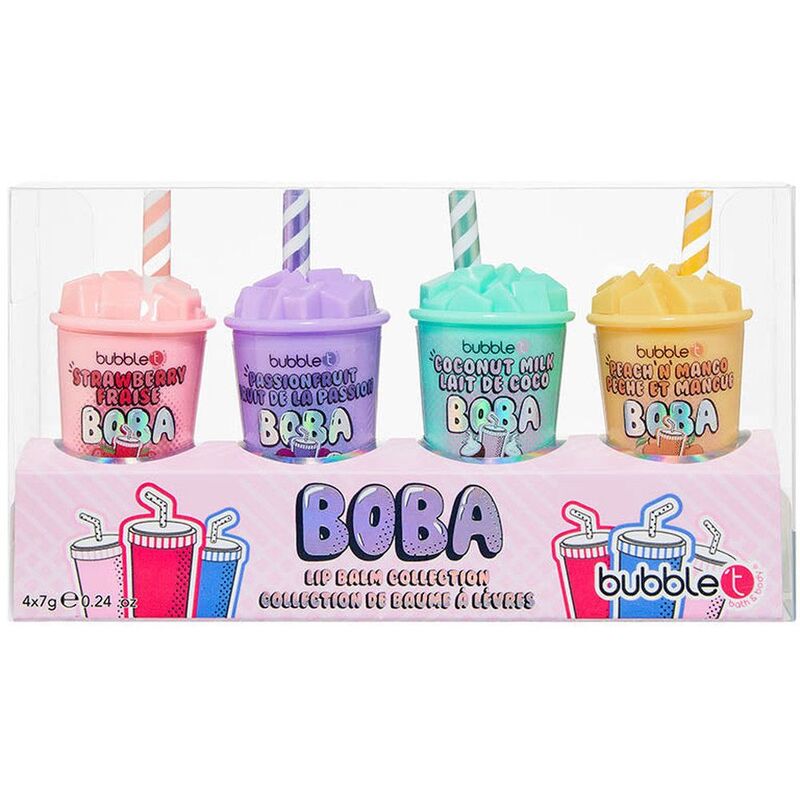 Bubble T Boba Gift 4 Pieces Lip Balm Bubble T Boba Gift 4 Pieces Lip Balm