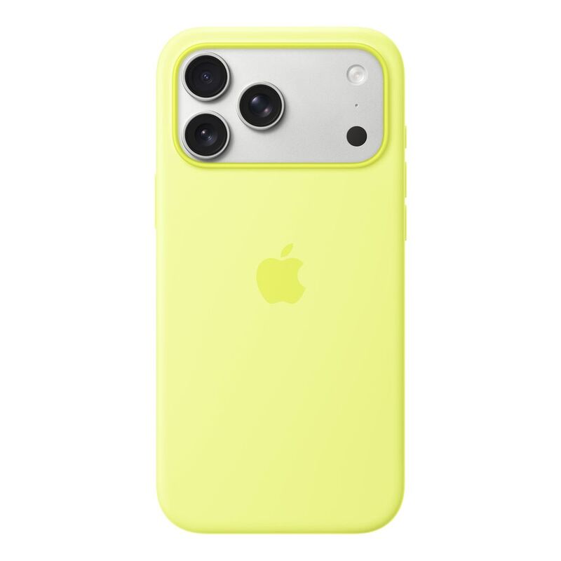 Apple iPhone 17 Pro Max Silicone Case with MagSafe - Neon Yellow