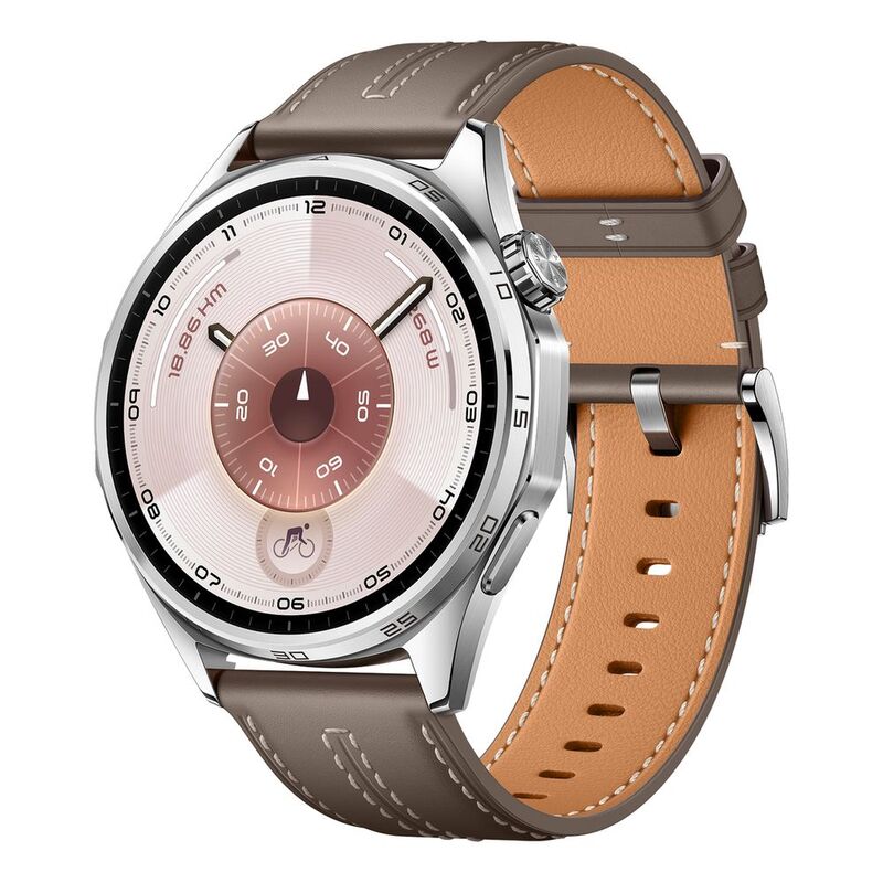 Huawei Watch GT 6 46mm Smartwatch - Grey With Grey Composite Leather Strap Huawei Watch GT 6 46mm Smartwatch - Grey With Grey Composite Leather Strap