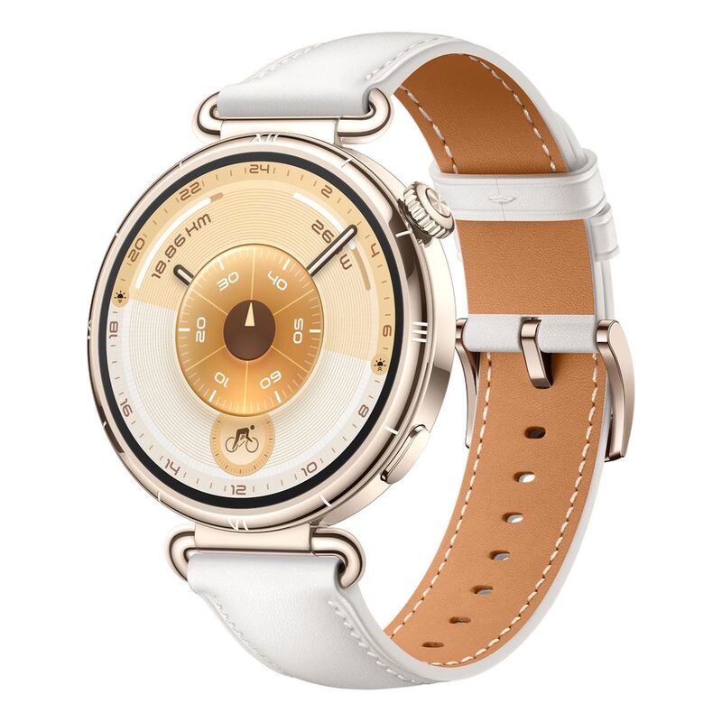 Huawei Watch GT 6 41mm Smartwatch - White With White Composite Leather Strap Huawei Watch GT 6 41mm Smartwatch - White With White Composite Leather Strap