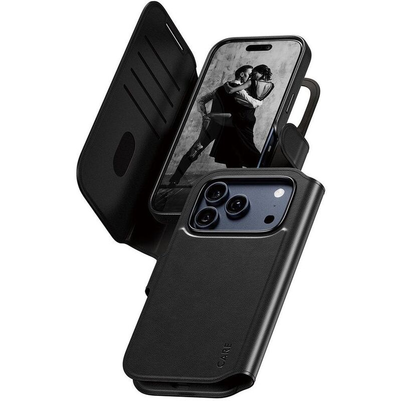 PanzerGlass Care iPhone 17 Pro Feature Tango Two-In-One Wallet Case With MagSafe - Black PanzerGlass Care iPhone 17 Pro Feature Tango Two-In-One Wallet Case With MagSafe - Black