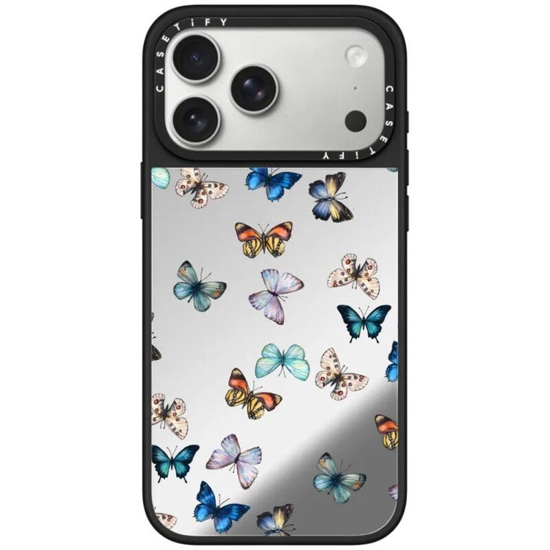 Casetify iPhone 17 Pro Max Mirror Case MagSafe - Noir Butterfly / Black Casetify iPhone 17 Pro Max Mirror Case MagSafe - Noir Butterfly / Black