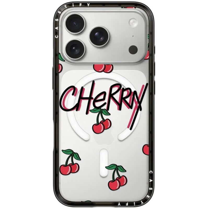 Casetify iPhone 17 Pro Impact Case MagSafe - Cherries / Black