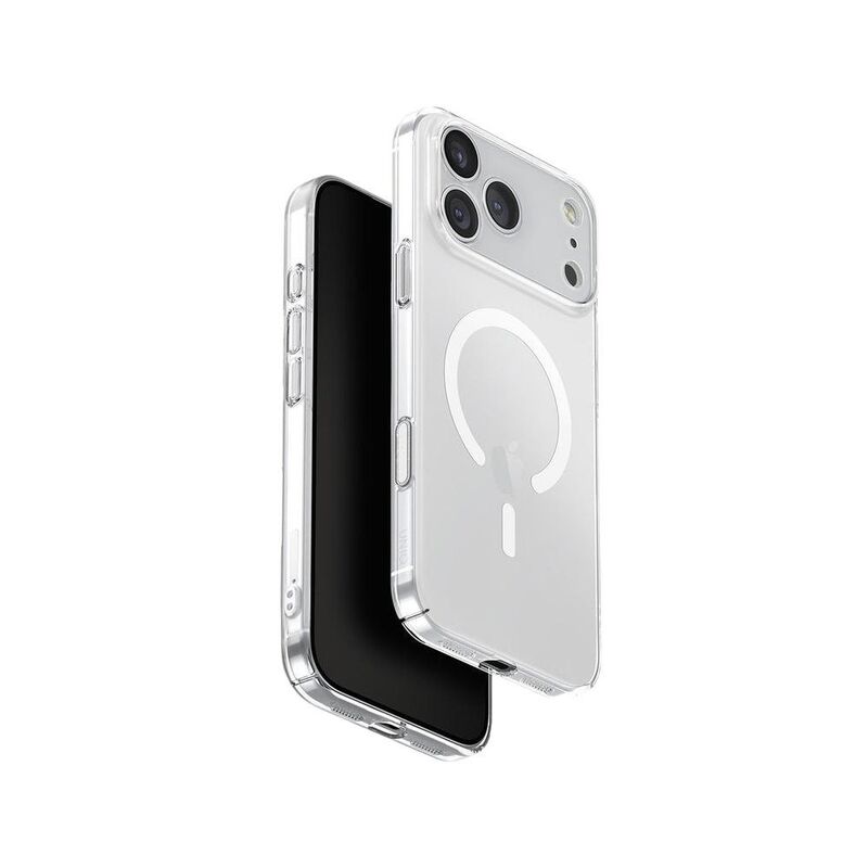 UNIQ iPhone 17 Pro Max Case MagClick Charging Airsuit - Glossy Clear/White UNIQ iPhone 17 Pro Max Case MagClick Charging Airsuit - Glossy Clear/White