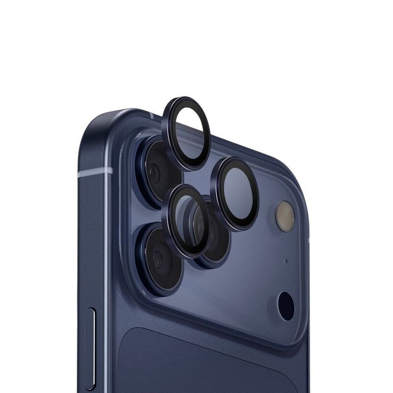 UNIQ iPhone 17 Pro/17 Pro Max Optix Lens Protection Aluguard - Deep Navy UNIQ iPhone 17 Pro/17 Pro Max Optix Lens Protection Aluguard - Deep Navy