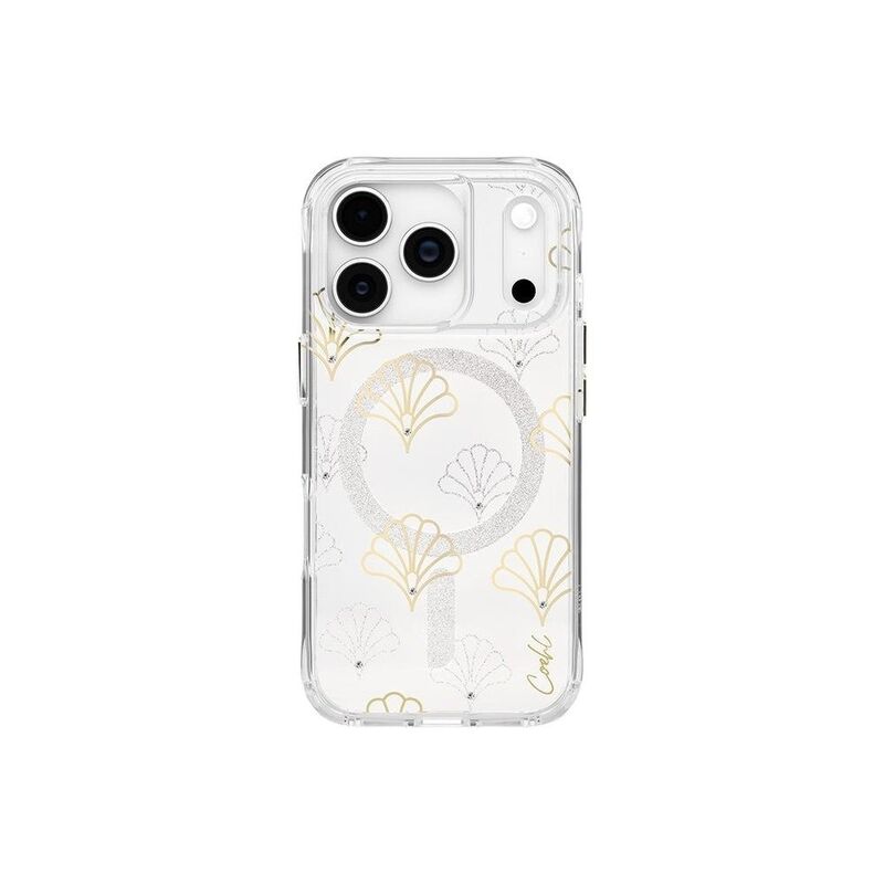 UNIQ iPhone 17 Pro Case Maree - Magnetic Charging Sparkling Silver UNIQ iPhone 17 Pro Case Maree - Magnetic Charging Sparkling Silver