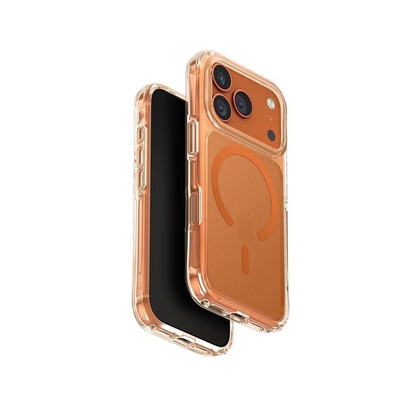 UNIQ iPhone 17 Pro Case MagClick Charging Lifepro Xtreme (Af) - Frost Clear/Volt Orange UNIQ iPhone 17 Pro Case MagClick Charging Lifepro Xtreme (Af) - Frost Clear/Volt Orange