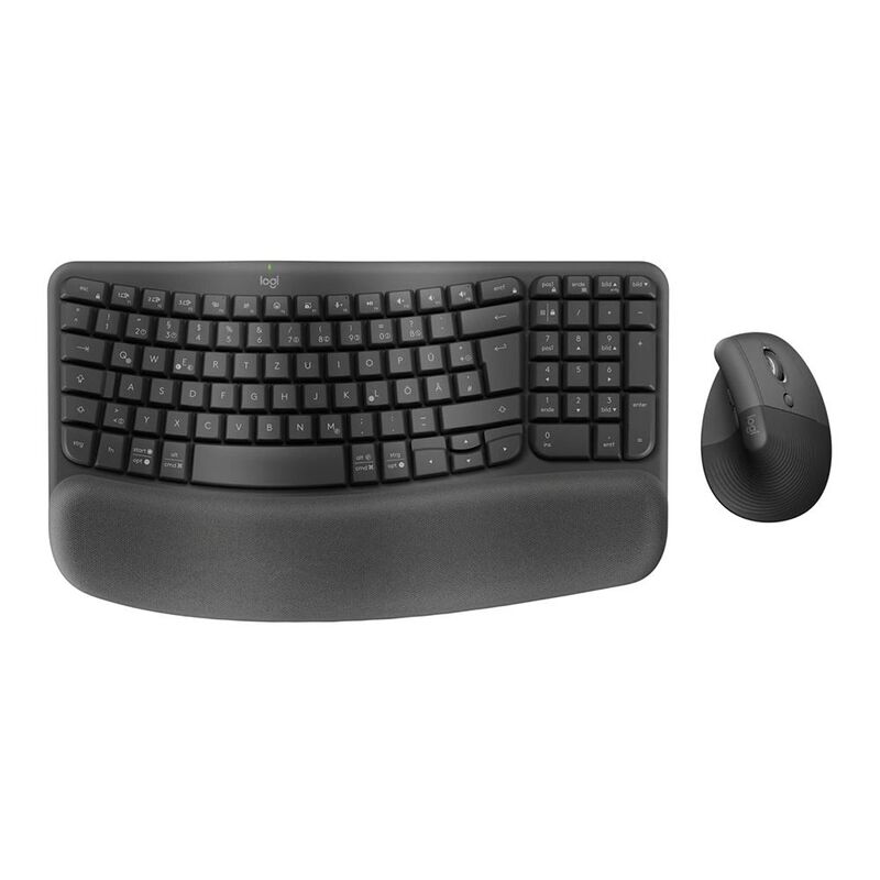 Logitech Wave Keys And Lift Combo - Graphite (US Layout) Logitech Wave Keys And Lift Combo - Graphite (US Layout)