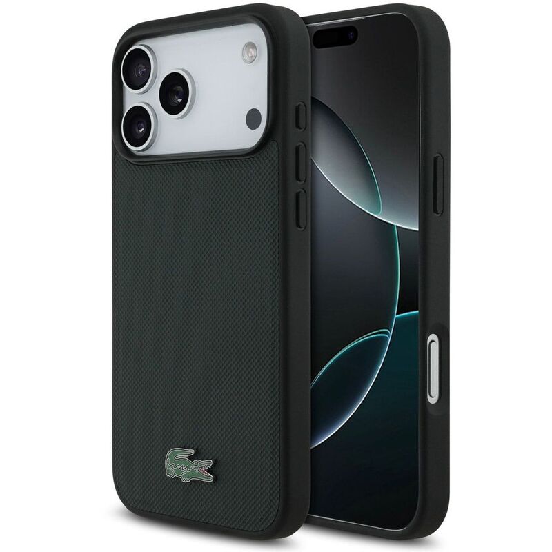 Lacoste MagSafe PU Leather Hard Case With Iconic Petit Pique Logo iPhone 17 Pro - Sinople Green