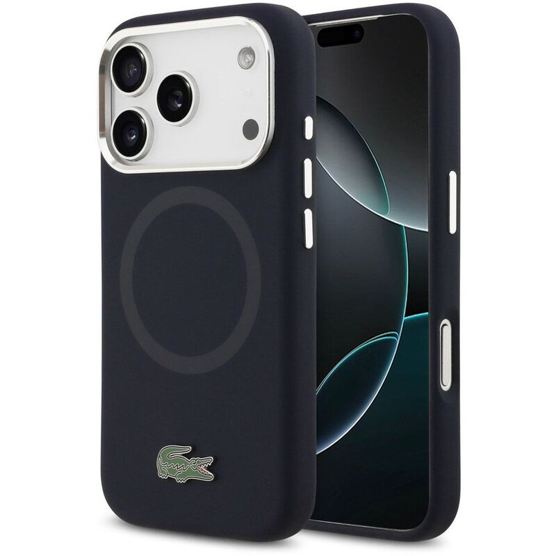 Lacoste MagSafe Silicone Case With Metal Logo iPhone 17 Pro Max - Navy