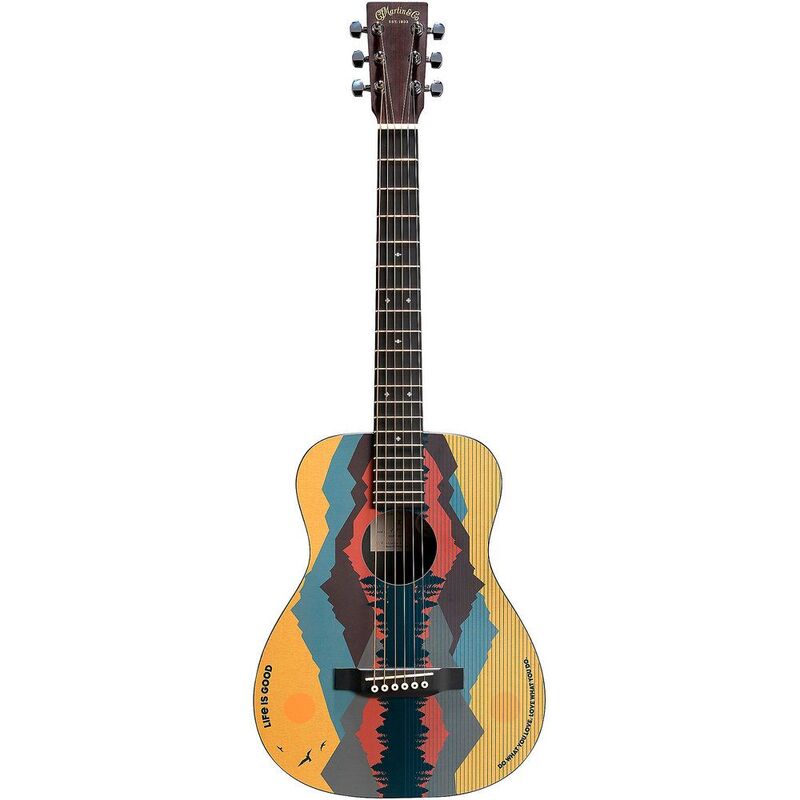 Martin Lx1 Lifeisgood Little Martin Acoustic Electric Guitar - Life Is Good