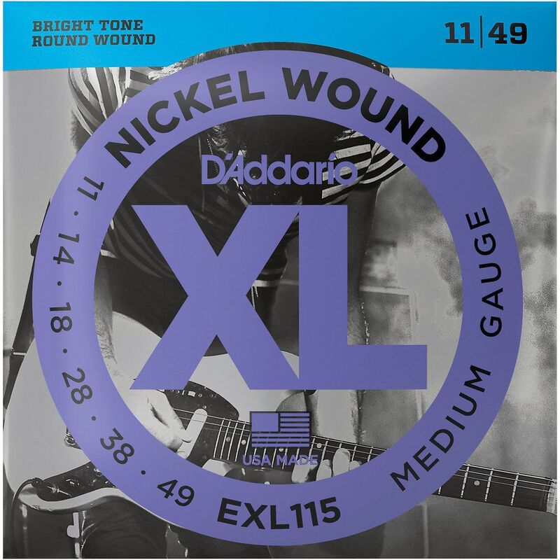 D'Addario Exl115 Nickel Wound Electric Guitar StrinGS Medium - 11-49