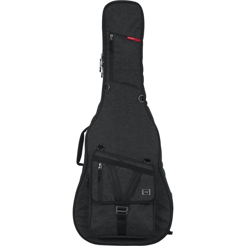 Gator GT-Acoustic-Blk Transit Acoustic Guitar Bag - Charcoal Black
