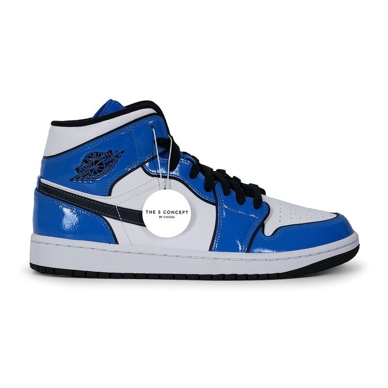 Nike Jordan 1 Mid Se Signal Blue Sneakers Nike Jordan 1 Mid Se Signal Blue Sneakers