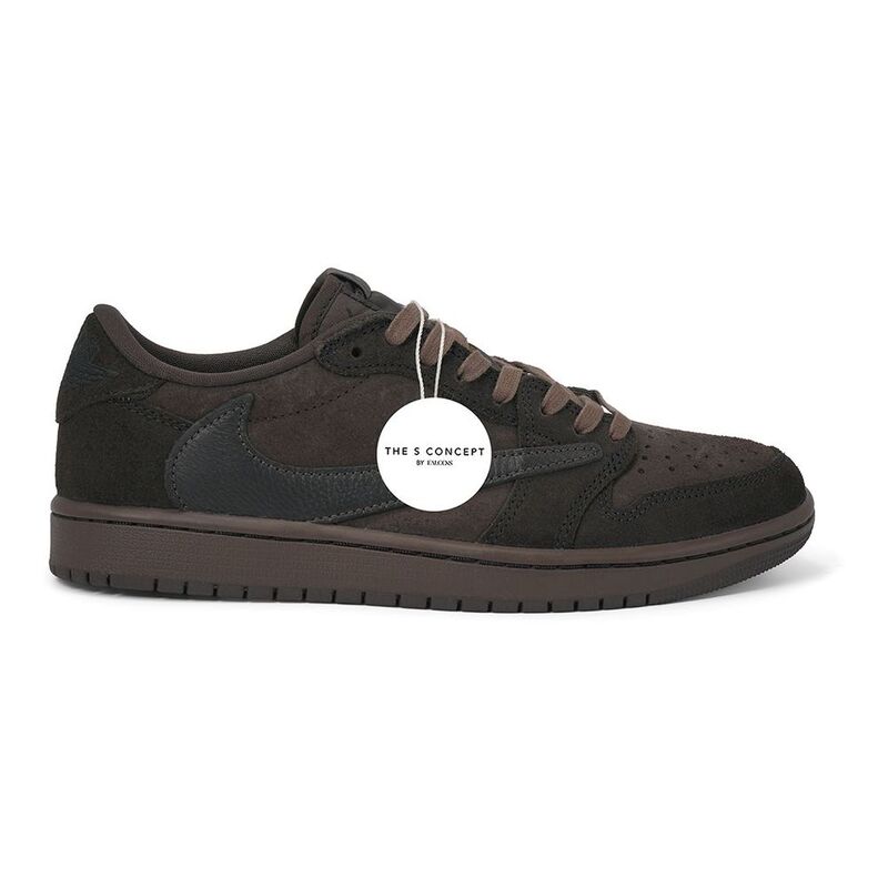 Travis Scott X Air Jordan 1 Low OG SP Velvet Brown Sneakers
