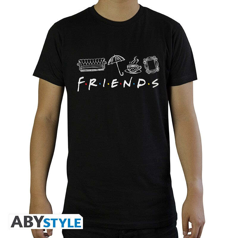 Abystyle Friends - T-Shirt Friends Ss Black Abystyle Friends - T-Shirt Friends Ss Black