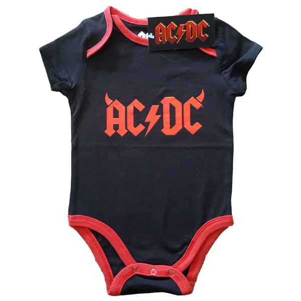 Rockoff Ac/Dc - Horns Black - Onesie Rockoff Ac/Dc - Horns Black - Onesie