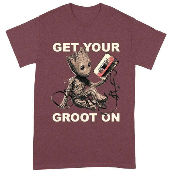 Rockoff Marvel Guardians Of The Galaxy Vol.2 - Get Your Groot On Maroon T-Shirt Rockoff Marvel Guardians Of The Galaxy Vol.2 - Get Your Groot On Maroon T-Shirt