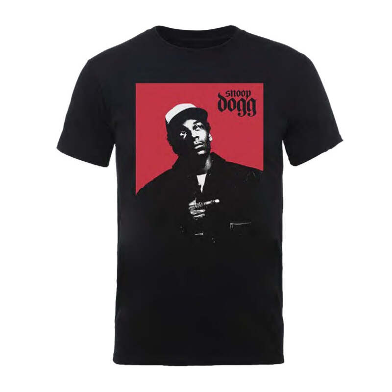 Rockoff Snoop Doggy Dogg Red Square Black T-Shirt Rockoff Snoop Doggy Dogg Red Square Black T-Shirt