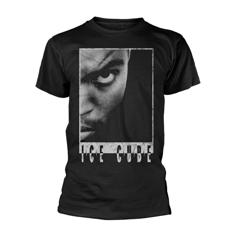 Rockoff Ice Cube Half Face Black T-Shirt Rockoff Ice Cube Half Face Black T-Shirt