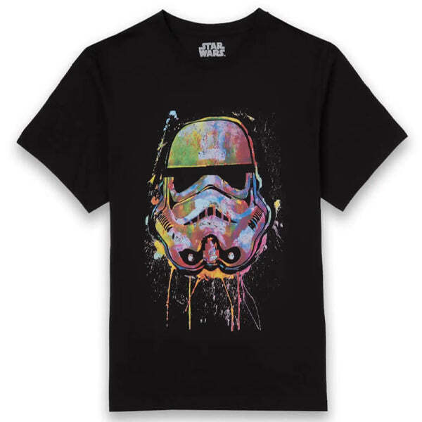 Rockoff Star Wars - Paint Splats Helmet Black T-Shirt