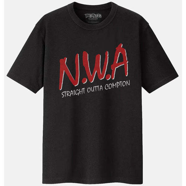Rockoff Nwa - T-Shirt Straight Outta Compton - Black