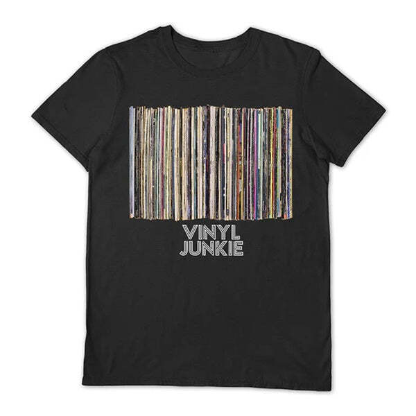 Rockoff Vinyl Junkie - Vinyl Junkie Black T-Shirt Rockoff Vinyl Junkie - Vinyl Junkie Black T-Shirt