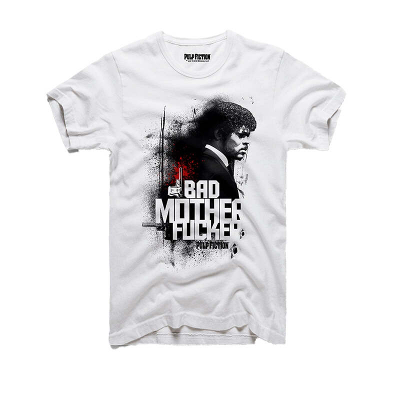 Rockoff Pulp Fiction Bad Mf White T-Shirt