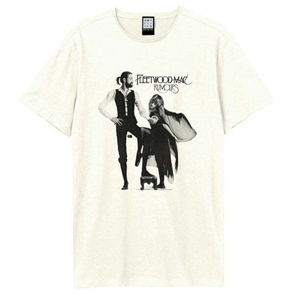 Amplified Fleetwood Mac Rumours Amplified Vintage White T-Shirt Amplified Fleetwood Mac Rumours Amplified Vintage White T-Shirt