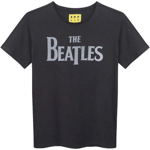 Amplified Beatles Logo Amplified Vintage Charcoal Kids T-Shirt - Kids T-Shirt Amplified Beatles Logo Amplified Vintage Charcoal Kids T-Shirt - Kids T-Shirt