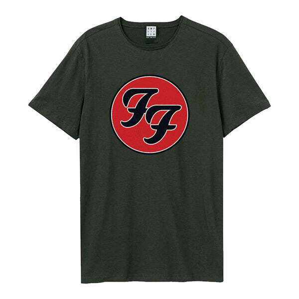 Amplified T-Shirt - Foo Fighters - Double F L Logo Amplified Vintage Charcoal Amplified T-Shirt - Foo Fighters - Double F L Logo Amplified Vintage Charcoal