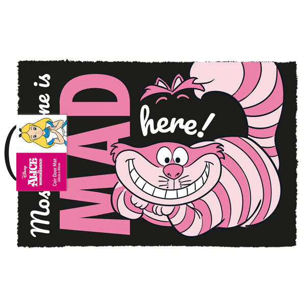 Pyramid Disney - Alice In Wonderland We'Re All Mad Here Door Mat