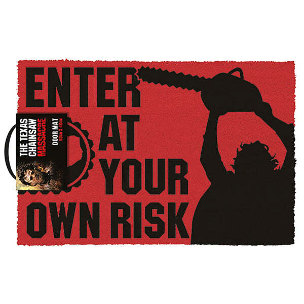 Pyramid Texas Chainsaw Massacre - Texas Chainsaw Massacre Enter At Your Own Risk Door Mat