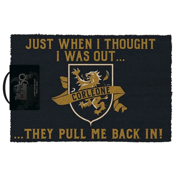Pyramid The Godfather 'Thought I Was Out' Coir Doormat - 60Cm X 40Cm Pyramid The Godfather 'Thought I Was Out' Coir Doormat - 60Cm X 40Cm