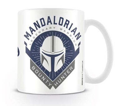 Pyramid The Mandalorian Legendary Warrior Bounty Hunter Design Star Wars Licensed White 315 Ml Ceramic Everyday Mug