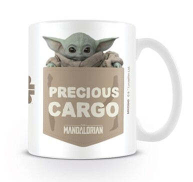 Pyramid The Mandalorian Precious Cargo (Baby Yoda) Design Star Wars Licensed White 315 Ml Ceramic Everyday Mug