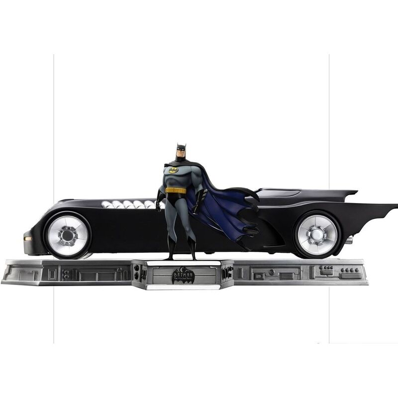 Iron Studios - Batman - The Animated Series - Batman And Batmobile Deluxe Art Scale 1/10 Statues Iron Studios - Batman - The Animated Series - Batman And Batmobile Deluxe Art Scale 1/10 Statues