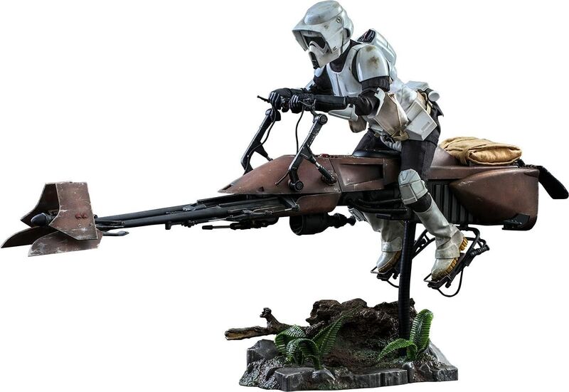 Hot Toys - Star Wars - Return Of The Jedi - Scout Trooper & Speeder Bike 1/6 Scale Figure Set